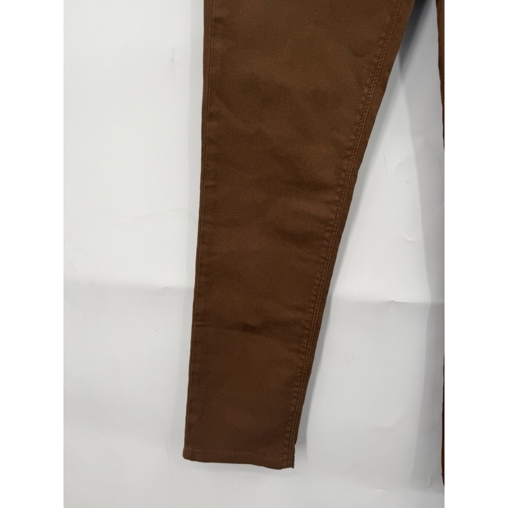 Loro Piana Pants Womens 40 Brown Cotton Stretch Slim Leg Jeans Made Italy Luxury - Picture 9 of 11